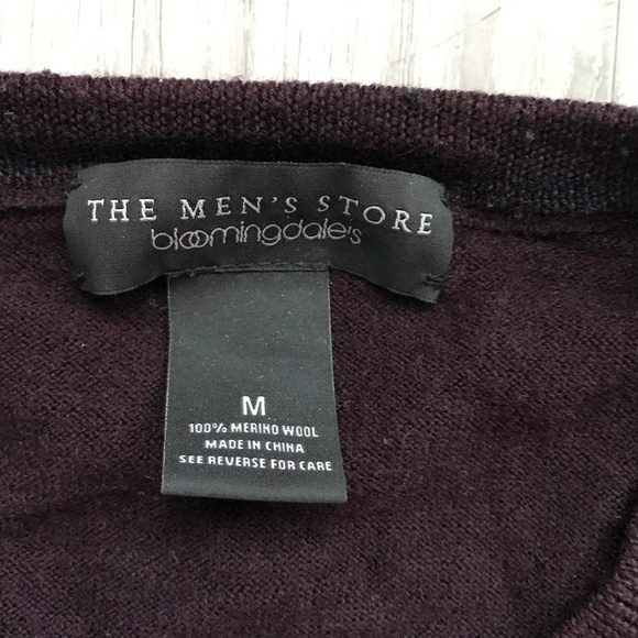 The Mens Store Sweater Maroon Wool Crew Neck Long Sleeve Mens M - Picture 7 of 9